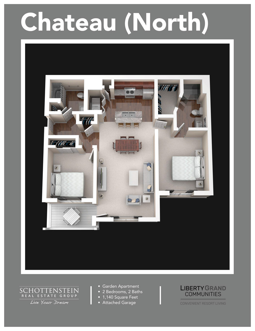 Liberty Grand Apartments Powell OH Apartments for Rent Chateau Floor Plan