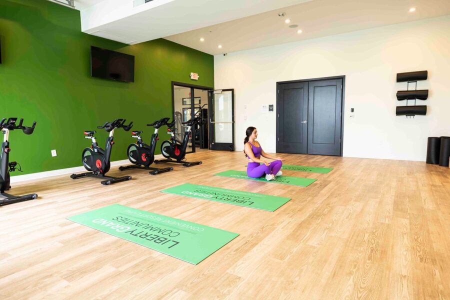 Yoga Room at Liberty Grand Apartments for rent in Powell, OH