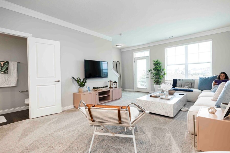 Living Room in Apartment at Liberty Grand Apartments for rent in Powell, OH