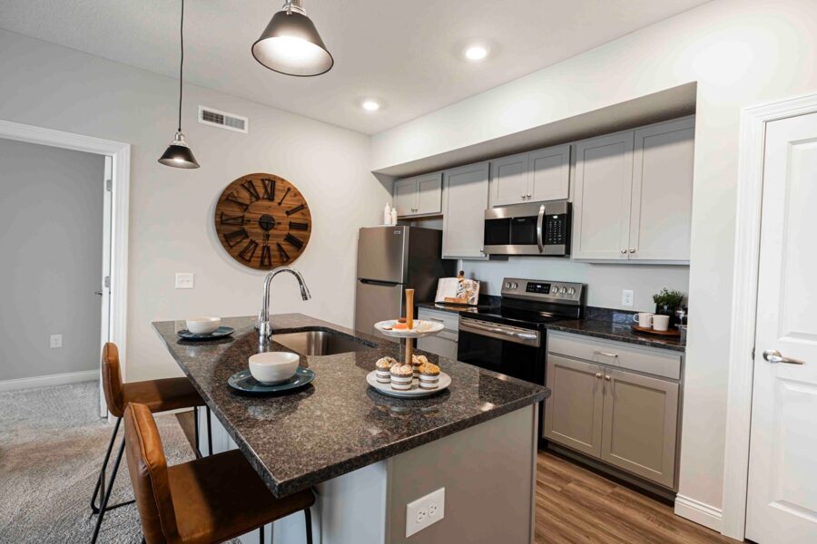 Kitchen in Apartment at Liberty Grand Apartments for rent in Powell, OH