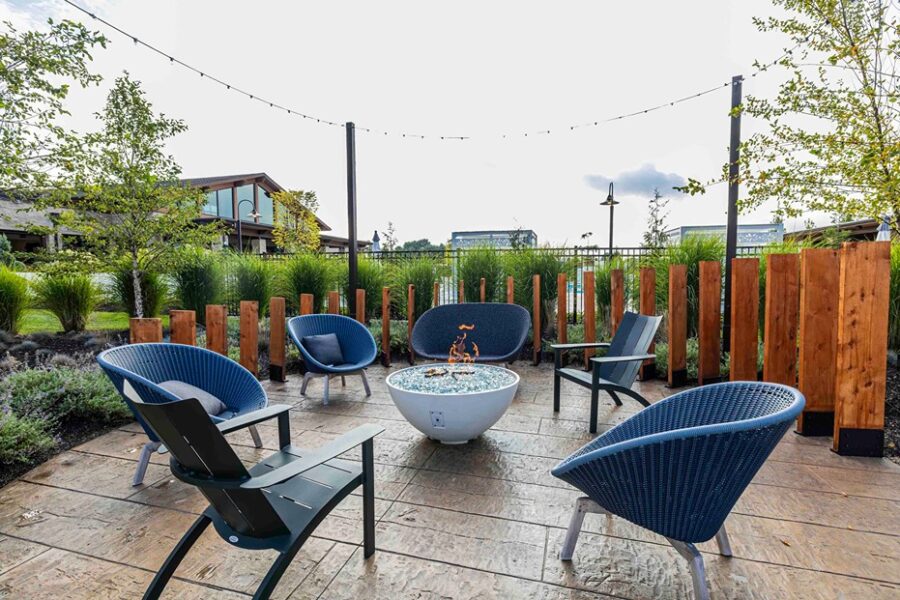 Fire Pit at Liberty Grand Apartments for rent in Powell, OH