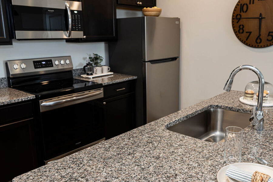 Kitchen in Apartment at Liberty Grand Apartments for rent in Powell, OH