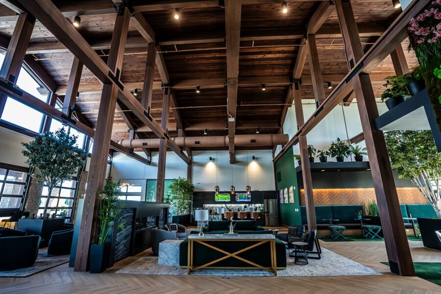 Lobby in the Clubhouse at Liberty Grand Apartments for rent in Powell, OH